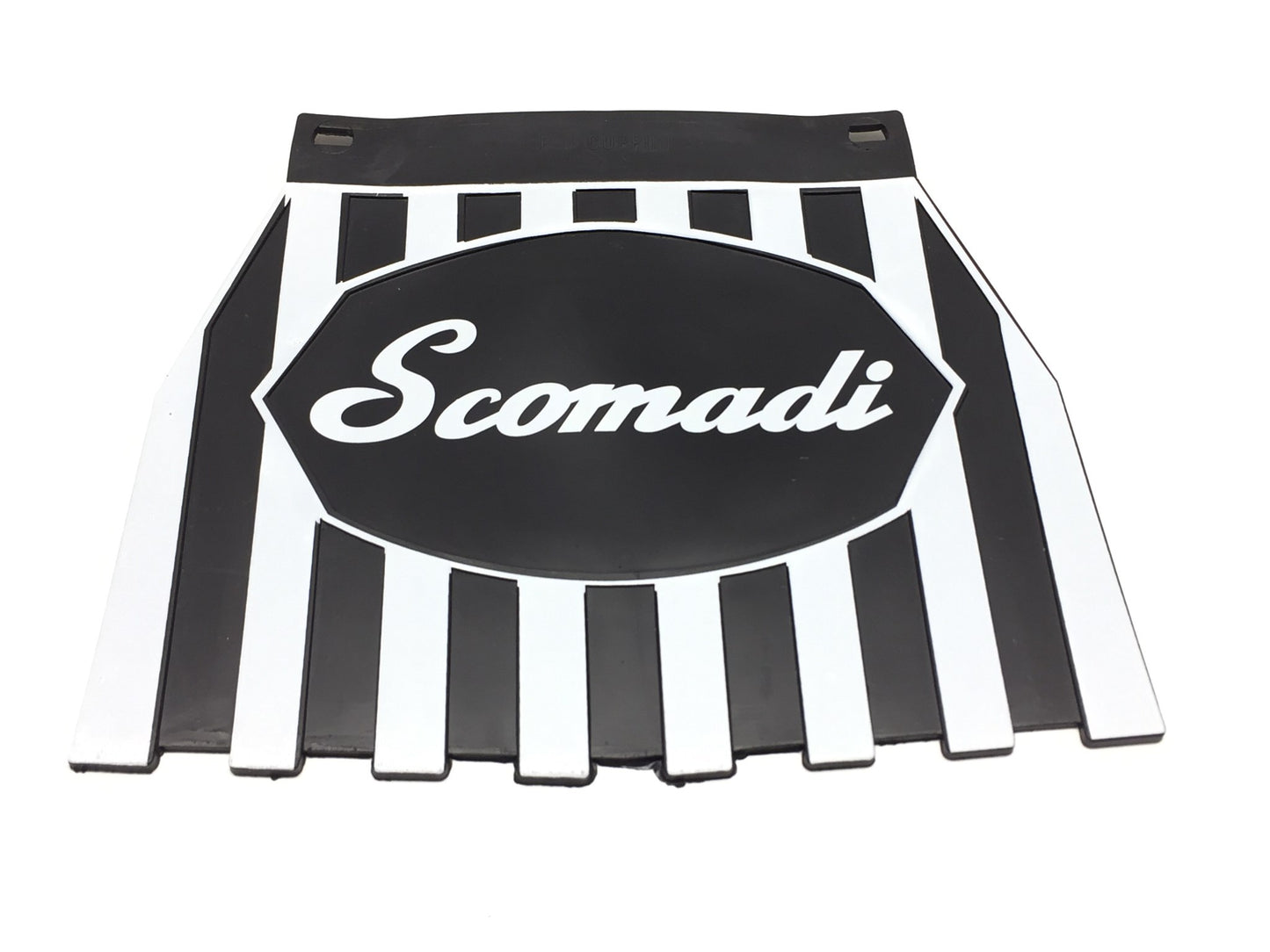 Cuppini Chequered Scomadi - Scooter Mudflap - Black and White
