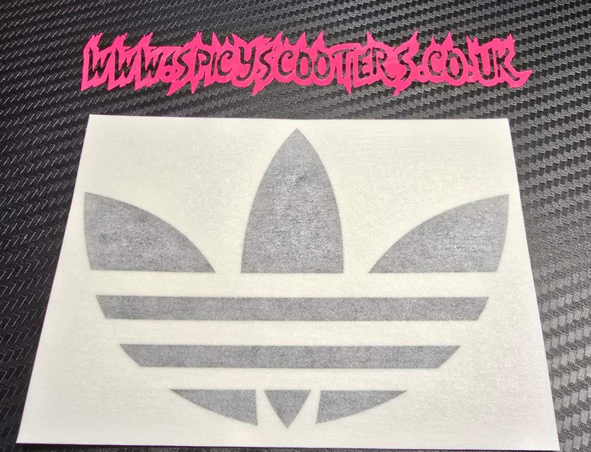 Adi Trefoil Solid - 5" Vinyl Sticker - Black
