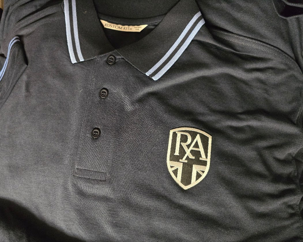 Royal Alloy Classic Fit Tipped Short Sleeve Polo Shirt - Navy/Light Blue