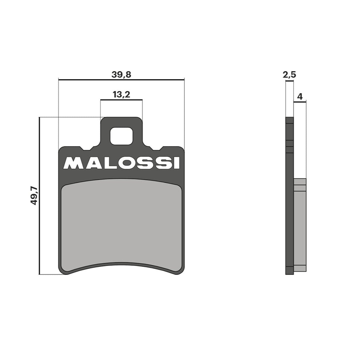 Malossi Sport Front Brake Pads - 6215007BB - Vespa (SIP Calipers)
