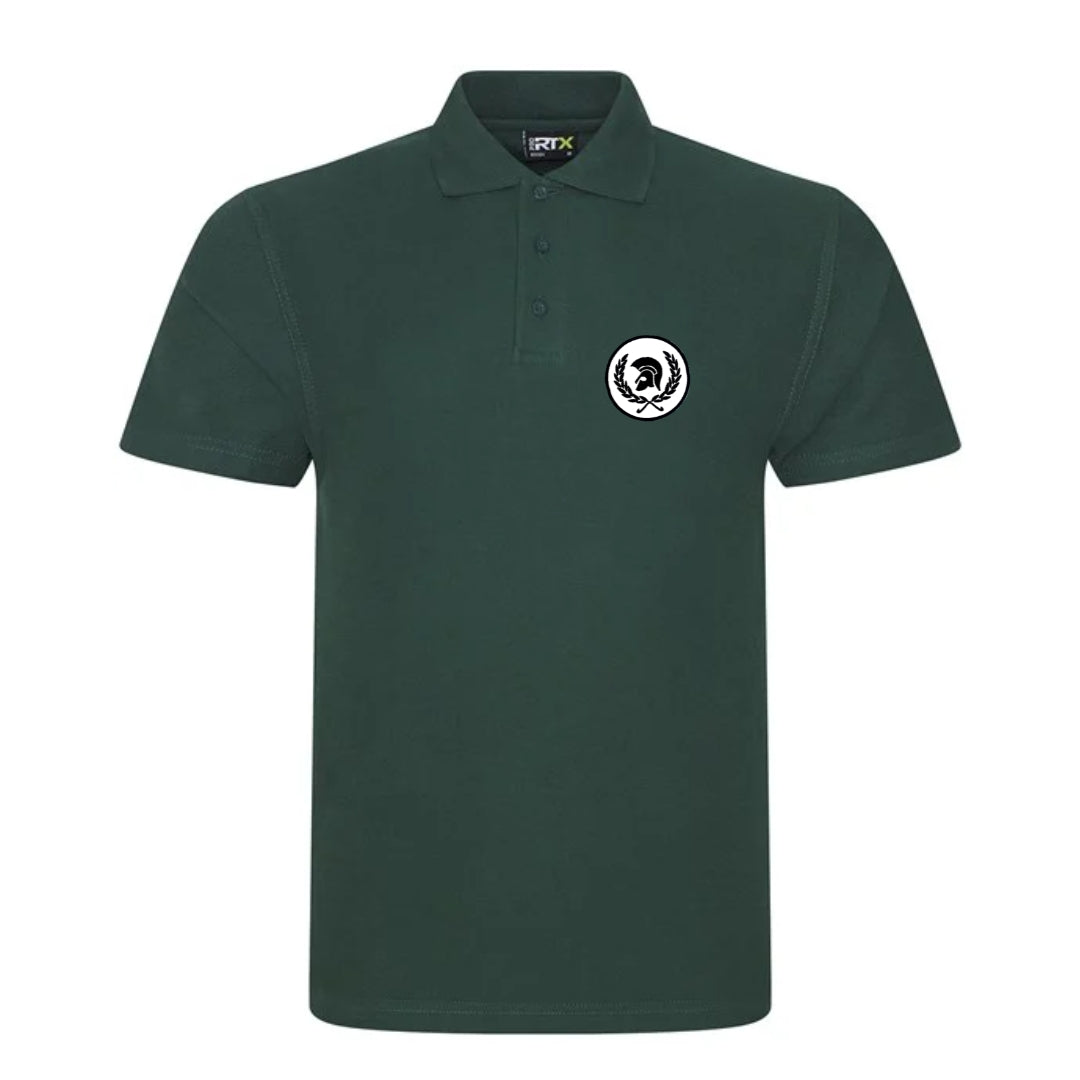 'Trojan Records Laurel' - Short Sleeve Polo Shirt (Bottle Green or Burgundy)