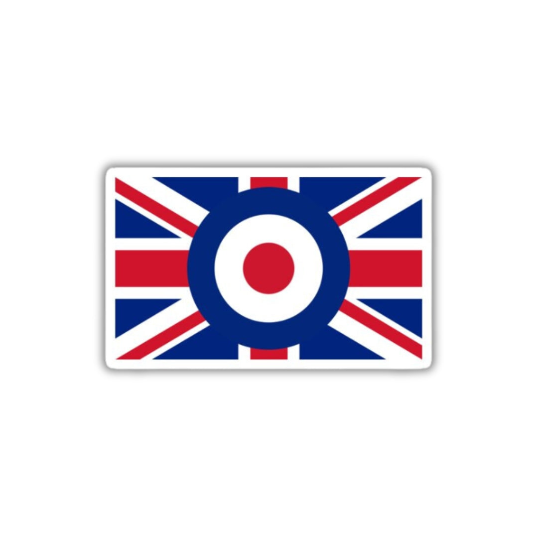 UK Flag MOD Target Vinyl Sticker 2.5"