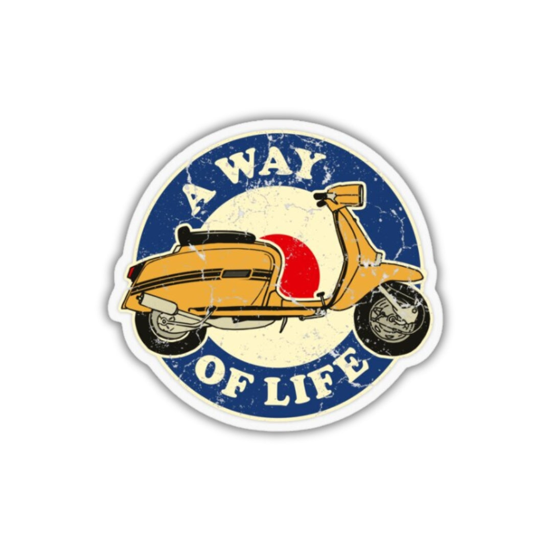 MOD - A Way Of Life Vinyl Sticker 2.5"