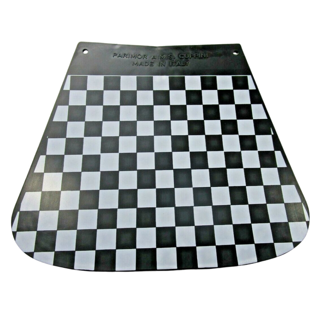 Cuppini Chequered Scooter Mudflap - Black and White