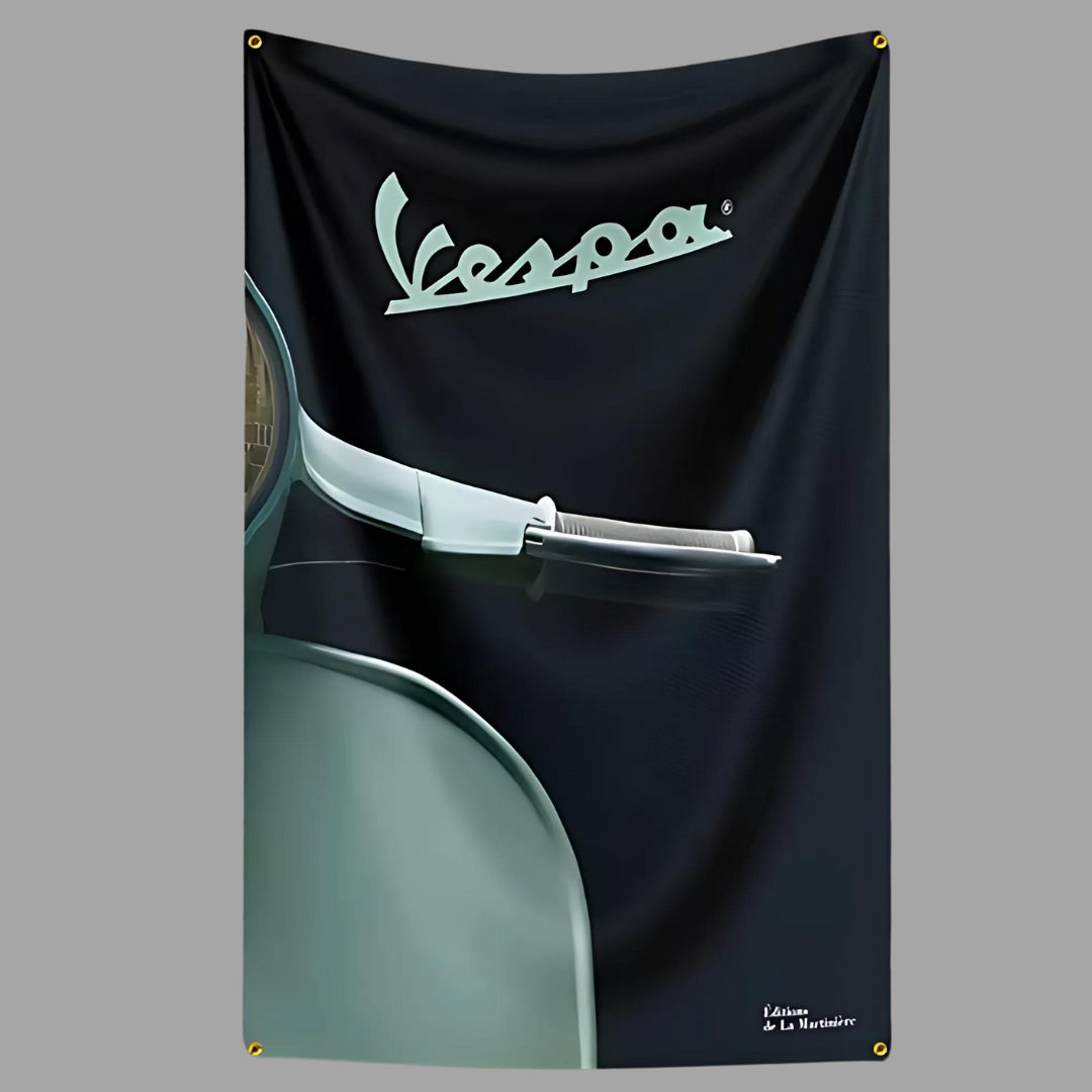 Pastel Vespa Flag 2x3ft Lengthways