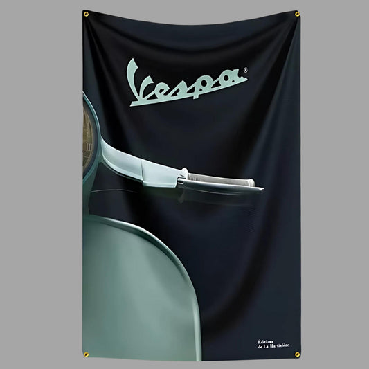 Pastel Vespa Flag 2x3ft Lengthways