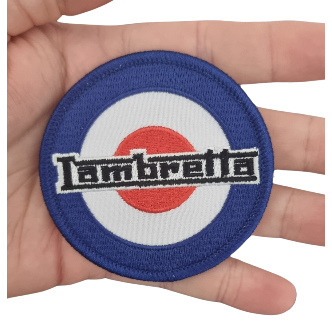 Toppa ricamata da stirare e cucire Lambretta MOD Target