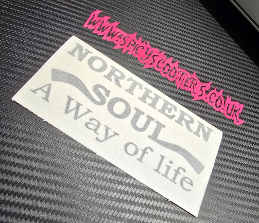 Northern Soul - A Way Of Life - 5" Vinyl Sticker - Black