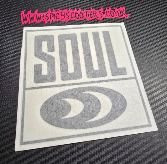 Soul - Square 5" Vinyl Sticker - Black