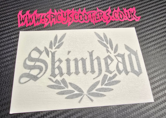 Skinhead Laurel 5" Vinyl Sticker - Black