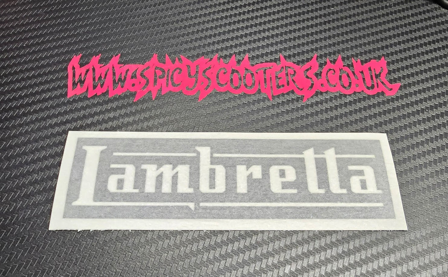 Lambretta 5" Vinyl Sticker - Black