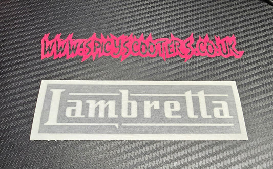 Lambretta 5" Vinyl Sticker - Black
