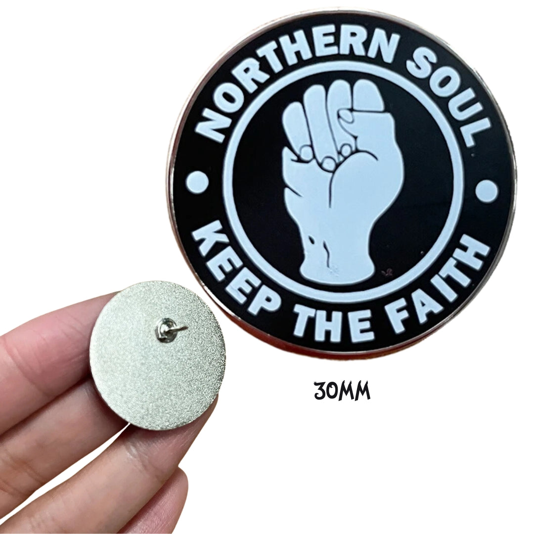 Distintivo spilla Northern Soul Keep The Faith