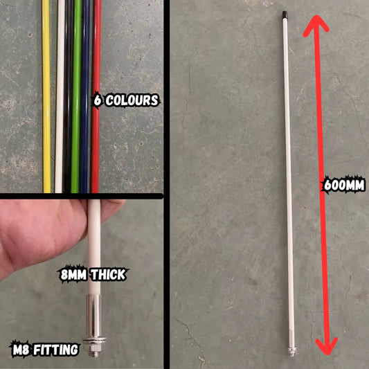 600mm Whippy Aerial Antenna Flag Pole - MOD Scooter MK2