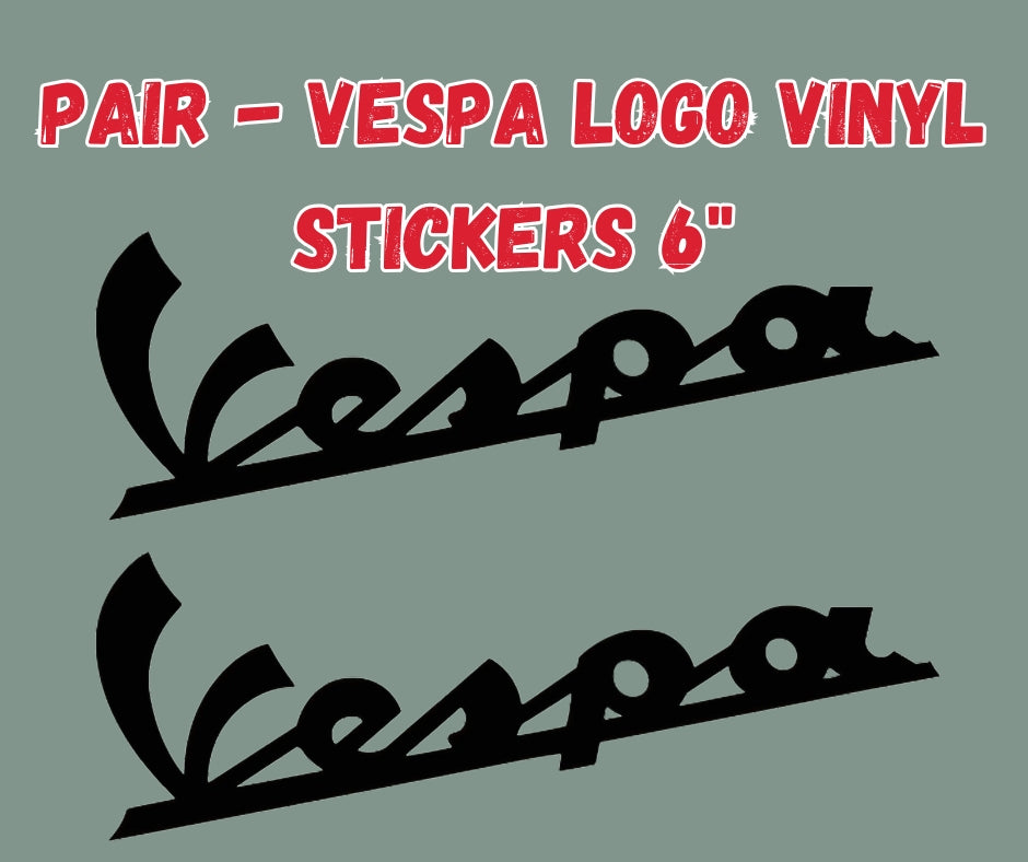 Vespa Logo Vinyl Stickers - PAIR