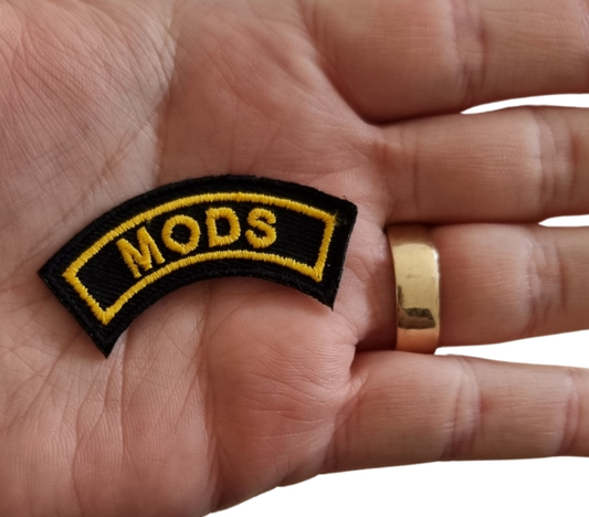 Bestickter Aufnäher zum Aufbügeln/Aufnähen „Mods“