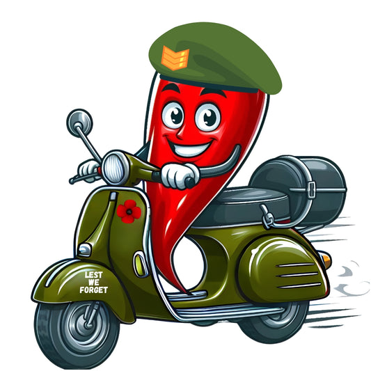 'Lest We Forget' Spicy Scooters Sticker Limited Edition