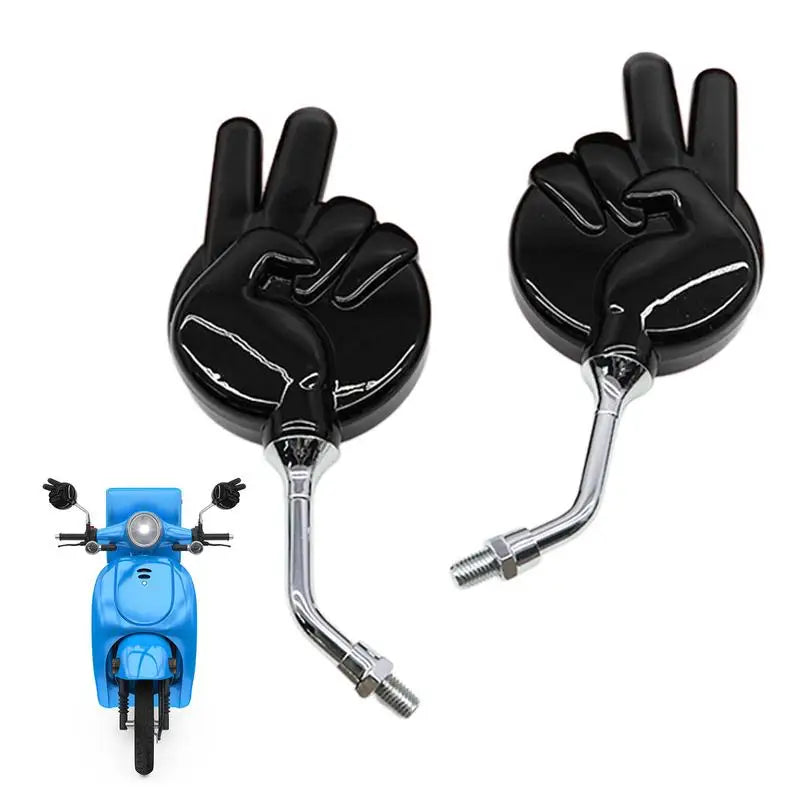 Peace Sign Scooter Wing Mirrors - Pair