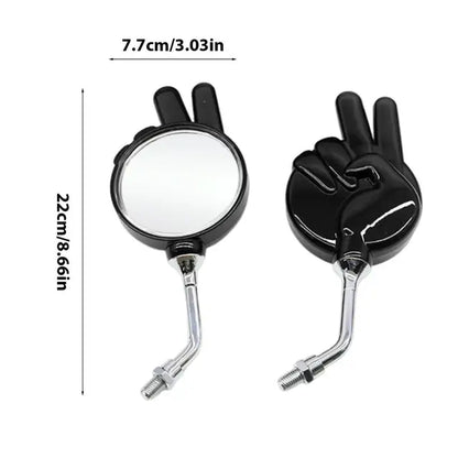 Peace Sign Scooter Wing Mirrors - Pair