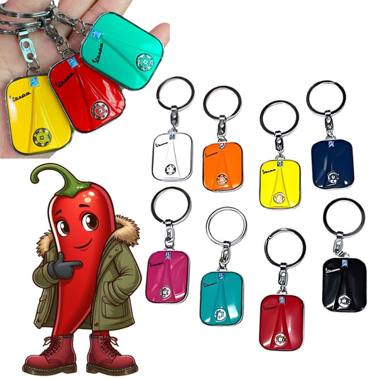 Classic Vespa Legshield Keyring/Keychains