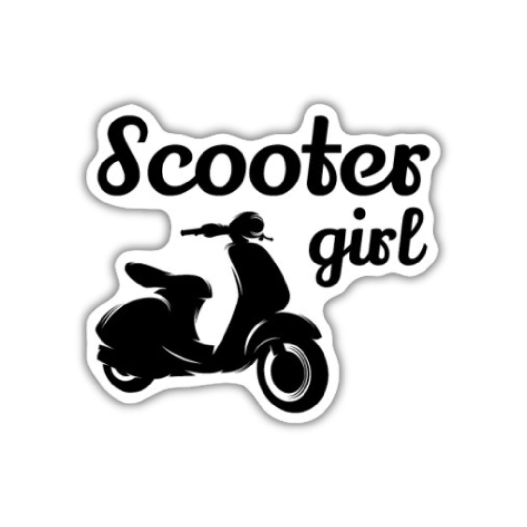 Adesivo in vinile Scooter Girl 2,5"