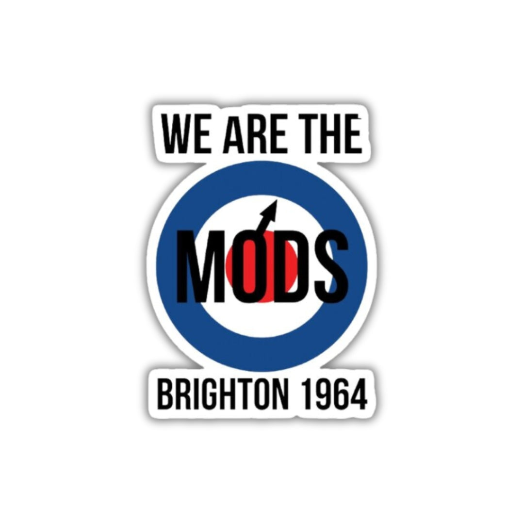 Brighton 1964 We Are The Mods Vinyl Sticker 2.5