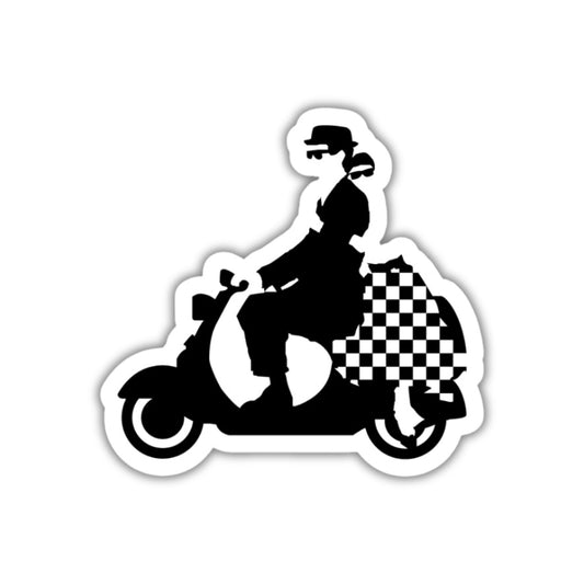 SKA Scooter Vinyl Sticker 2.5"