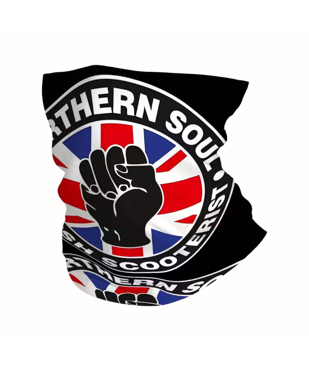 Northern Soul Black Neck Warmer Snood