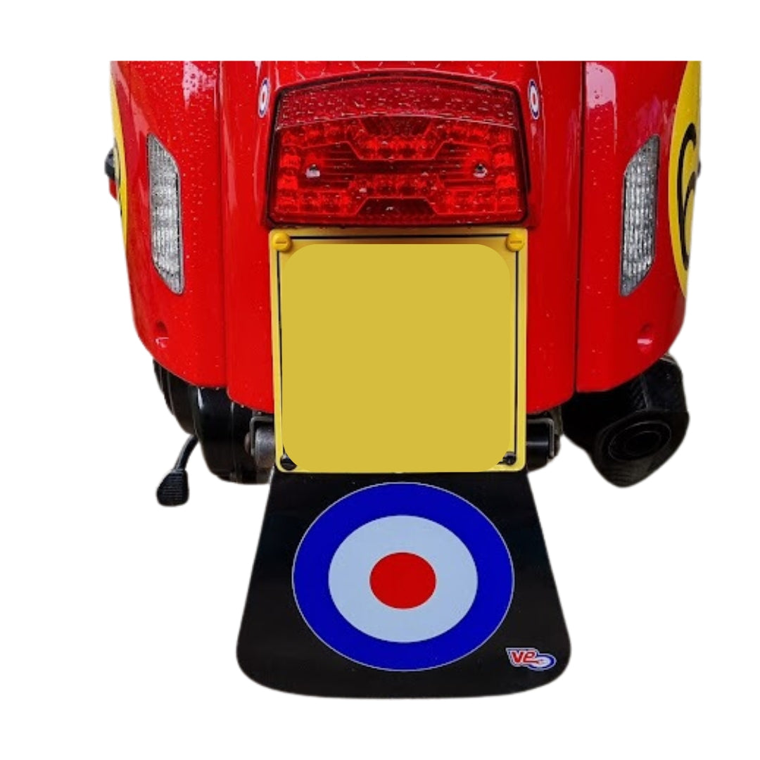 MOD Target - Scooter Mudflap - Black with Target Logo – Spicy Scooters
