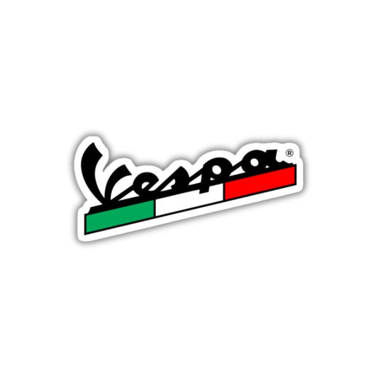 Adesivo in vinile con logo Vespa Italia da 2,5"