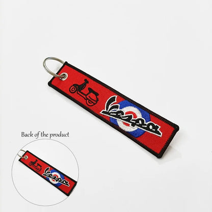 Vespa Nylon Lanyard Keyring