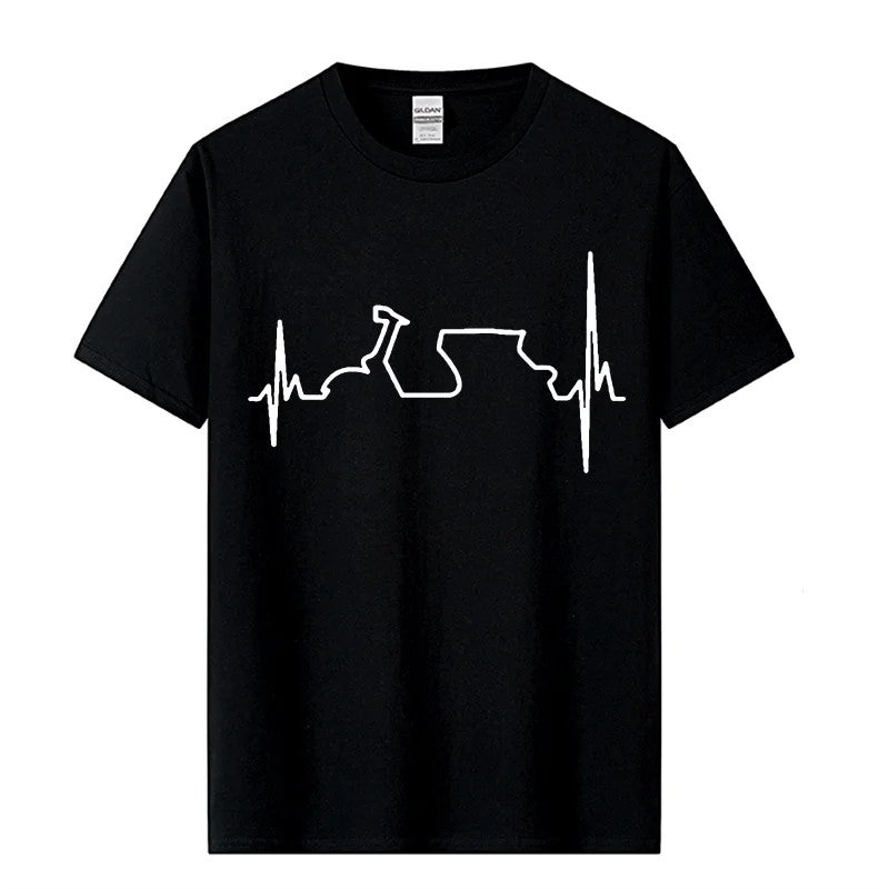 Vintage Scooter T-Shirt - Vespa Heartbeat