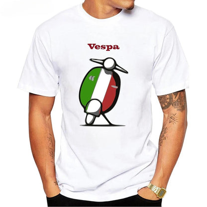 Vintage Scooter T-Shirt - Italian Sketch Vespa - SALE