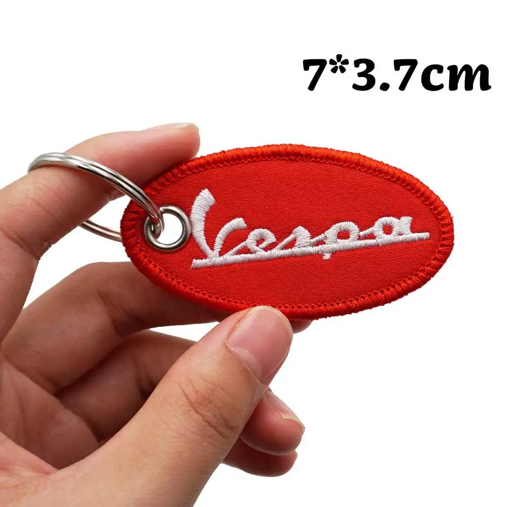 Vespa Oval Keyring