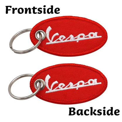 Vespa Oval Keyring