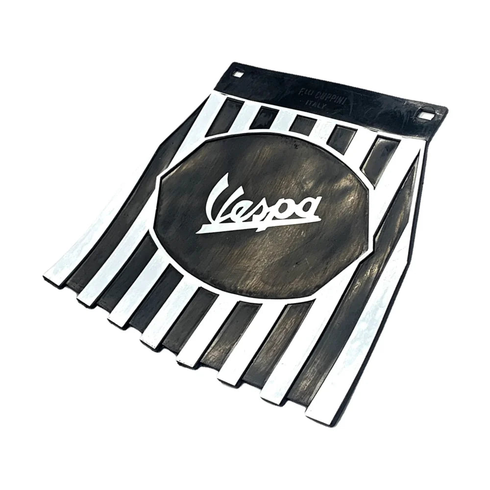 Cuppini Black/White Striped Vespa - Scooter Mudflap